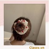  [GIAO HÀNG 7-3042 NGÀY]  Scrunchies buộc tóc  nhiều họa tiết; họa tiết trái cây nữ tính thanh lịch PK707-PK708 