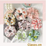  [GIAO HÀNG 7-3042 NGÀY]  Scrunchies buộc tóc  nhiều họa tiết; họa tiết trái cây nữ tính thanh lịch PK707-PK708 