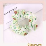  [GIAO HÀNG 7-3042 NGÀY]  Scrunchies buộc tóc  nhiều họa tiết; họa tiết trái cây nữ tính thanh lịch PK707-PK708 