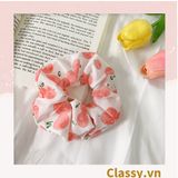  [GIAO HÀNG 7-3042 NGÀY]  Scrunchies buộc tóc  nhiều họa tiết; họa tiết trái cây nữ tính thanh lịch PK707-PK708 