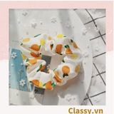  [GIAO HÀNG 7-3042 NGÀY]  Scrunchies buộc tóc  nhiều họa tiết; họa tiết trái cây nữ tính thanh lịch PK707-PK708 