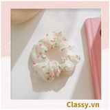  Scrunchies buộc tóc  nhiều họa tiết; họa tiết trái cây nữ tính thanh lịch PK707-PK708 