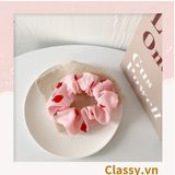  [GIAO HÀNG 7-3042 NGÀY]  Scrunchies buộc tóc  nhiều họa tiết; họa tiết trái cây nữ tính thanh lịch PK707-PK708 