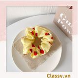  [GIAO HÀNG 7-3042 NGÀY]  Scrunchies buộc tóc  nhiều họa tiết; họa tiết trái cây nữ tính thanh lịch PK707-PK708 