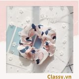  [GIAO HÀNG 7-3042 NGÀY]  Scrunchies buộc tóc  nhiều họa tiết; họa tiết trái cây nữ tính thanh lịch PK707-PK708 
