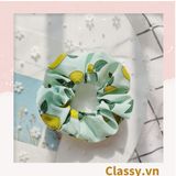  [GIAO HÀNG 7-3042 NGÀY]  Scrunchies buộc tóc  nhiều họa tiết; họa tiết trái cây nữ tính thanh lịch PK707-PK708 