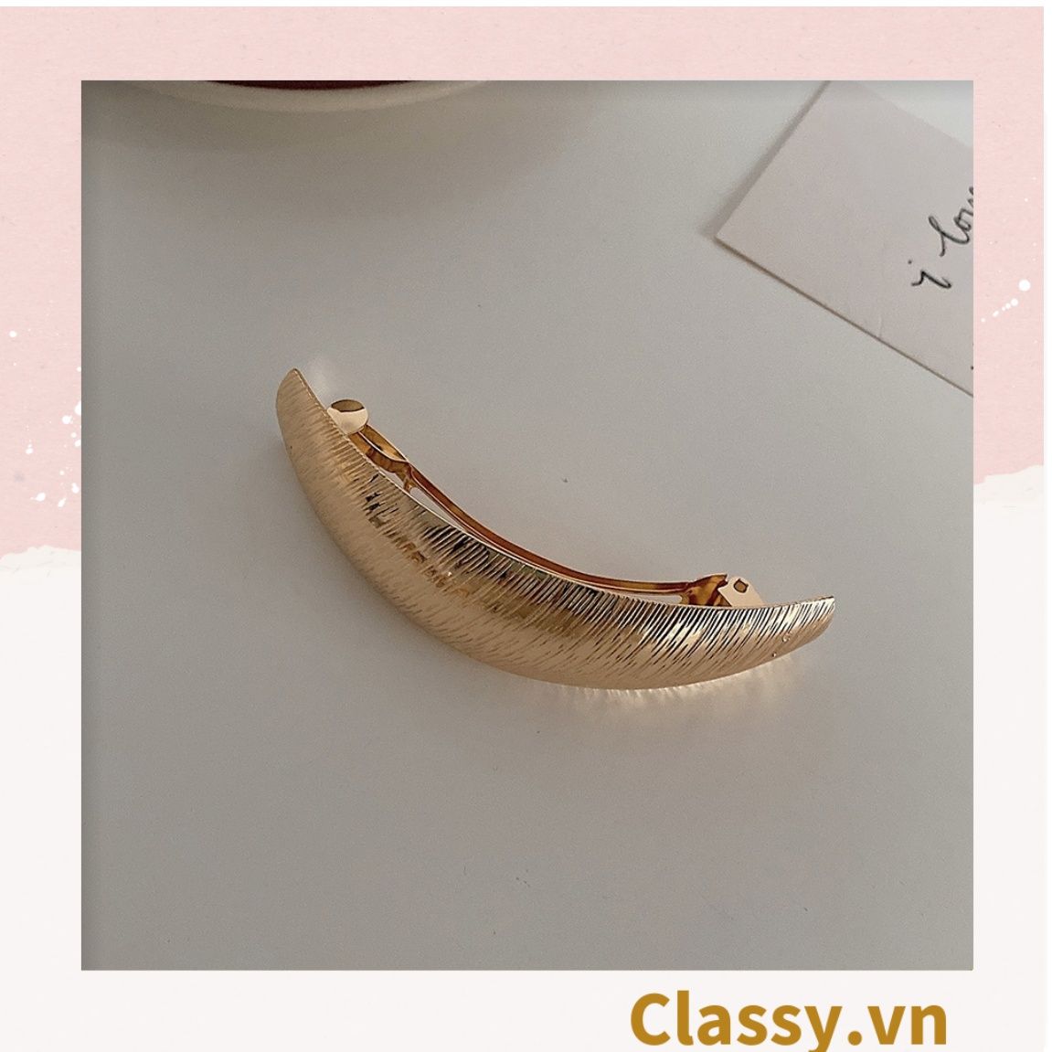  Kẹp tóc ánh kim đơn sắc kiểu dáng thanh mảnh hàn quốc hot trend [PK716] 