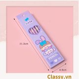  PK724 Bộ 06 bút chì HB nhiều màu tùy chọn cho học sinh/sinh viên; dùng viết lên sổ lưu bút, quà tặng, thiệp 