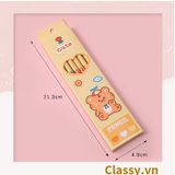  PK724 Bộ 06 bút chì HB nhiều màu tùy chọn cho học sinh/sinh viên; dùng viết lên sổ lưu bút, quà tặng, thiệp 