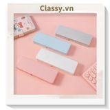  PK725 Hộp đựng bút chất liệu nhựa màu pastel đính họa tiết hoạt hình ngộ nghĩnh xinh xẻo 