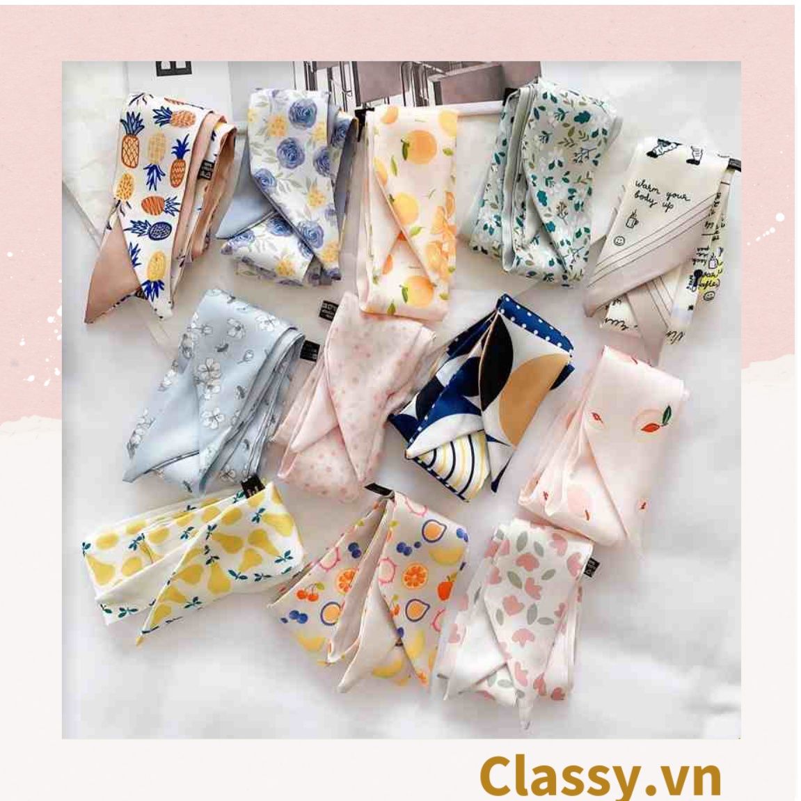  [GIAO HÀNG 7-19129 NGÀY]  PK740 Dây cột tóc hoặc băng đô cổ điển của cô gái Pháp thời trang ngọt ngào phong cách hàn quốc dành cho nữ 