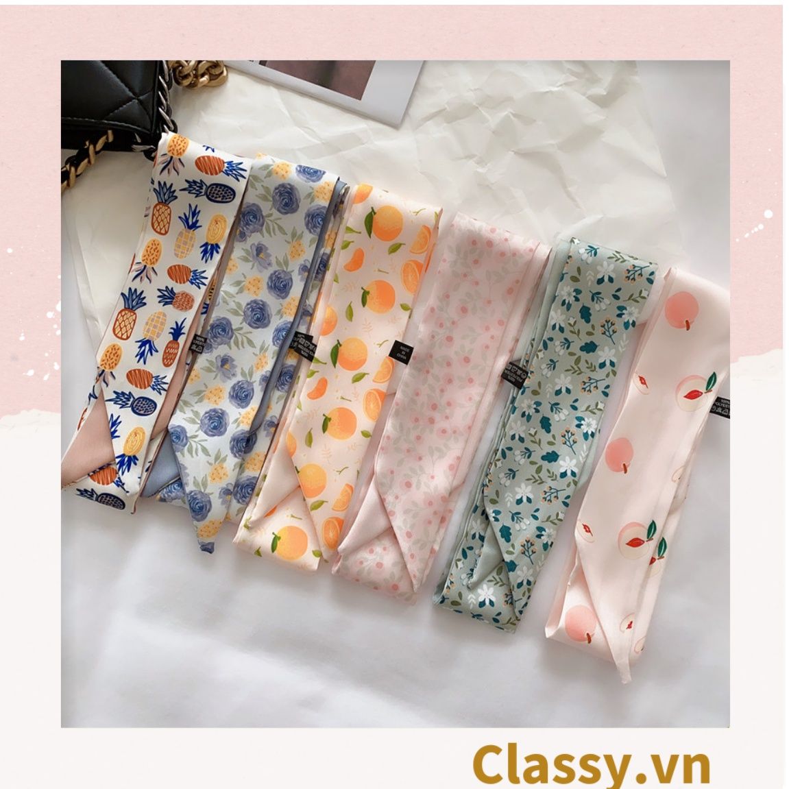  [GIAO HÀNG 7-19129 NGÀY]  PK740 Dây cột tóc hoặc băng đô cổ điển của cô gái Pháp thời trang ngọt ngào phong cách hàn quốc dành cho nữ 