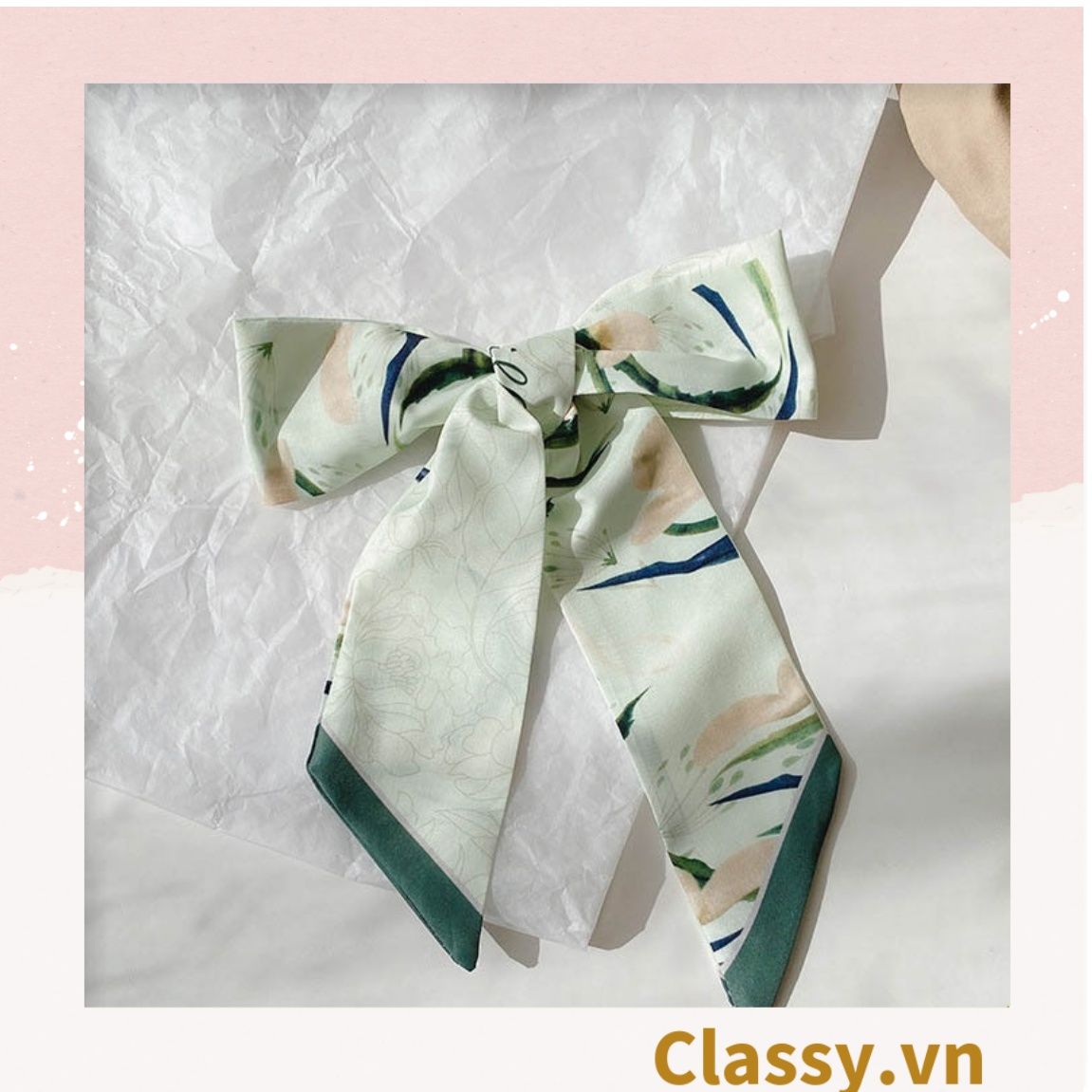  [GIAO HÀNG 7-19129 NGÀY]  PK740 Dây cột tóc hoặc băng đô cổ điển của cô gái Pháp thời trang ngọt ngào phong cách hàn quốc dành cho nữ 