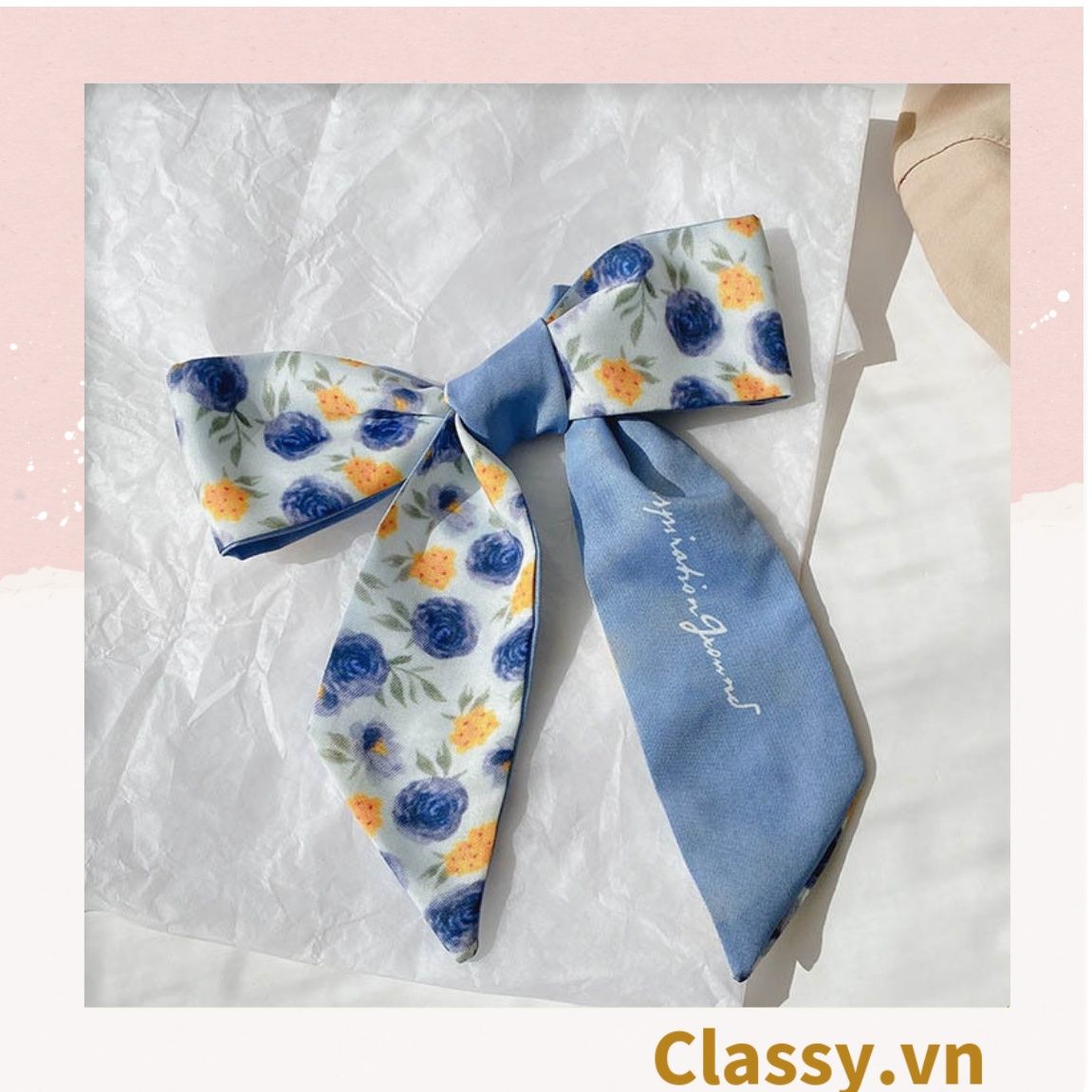  [GIAO HÀNG 7-19129 NGÀY]  PK740 Dây cột tóc hoặc băng đô cổ điển của cô gái Pháp thời trang ngọt ngào phong cách hàn quốc dành cho nữ 