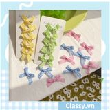  [GIAO HÀNG 7-13966 NGÀY]  Dây cột tóc gắn họa tiết hoạt hình 3D cute trơn màu chất liệu lông bền chắc PK743 