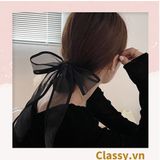  PK774 Bộ sưu tập hoàng gia - Scrunchies, kẹp tóc, nơ buộc tóc tông be, gắn ruy băng và đính đá nhiều lớp sang chảnh 