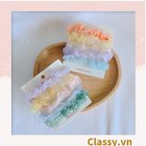  [GIAO HÀNG 7-25 NGÀY] PK775 Scrunchies buộc tóc nhiều họa tiết; vải voan nữ tính thanh lịch 
