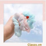  [GIAO HÀNG 7-25 NGÀY] PK775 Scrunchies buộc tóc nhiều họa tiết; vải voan nữ tính thanh lịch 