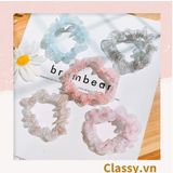  [GIAO HÀNG 7-25 NGÀY] PK775 Scrunchies buộc tóc nhiều họa tiết; vải voan nữ tính thanh lịch 
