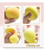  [GIAO HÀNG 7-25 NGÀY] PK777 Đồ chơi thú vị bằng silicon mô hình trái đào màu hồng y như thật giúp giải tỏa căng thẳng hiệu quả 