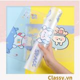  PK778 Túi đựng giấy a4 nhựa PP in hình xinh xắn cute giá rẻ khóa bấm 