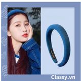 PK910 Băng đô cài tóc tông màu xanh dương nhiều màu kiểu xinh xắn thanh lịch 