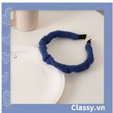  PK910 Băng đô cài tóc tông màu xanh dương nhiều màu kiểu xinh xắn thanh lịch 