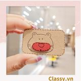  PK915 Miếng dán tóc mái một mặt vải in hình hoạt hình 