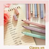  Bộ 6 màu Bút màu highlighter pastel, hỗ trợ học tập làm việc hiệu quả cho học sinh sinh viên nhân viên văn phòng 