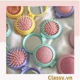  [GIAO HÀNG 7-25 NGÀY] COMBO 20 PK923 Lược Mini Có Thể Gấp Gọn Tích Hợp Gương Họa Tiết Hoạt Hình Đáng Yêu Độc Đáo 