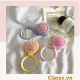  [GIAO HÀNG 7-25 NGÀY] COMBO 20 PK923 Lược Mini Có Thể Gấp Gọn Tích Hợp Gương Họa Tiết Hoạt Hình Đáng Yêu Độc Đáo 