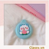  [GIAO HÀNG 7-25 NGÀY] COMBO 20 PK923 Lược Mini Có Thể Gấp Gọn Tích Hợp Gương Họa Tiết Hoạt Hình Đáng Yêu Độc Đáo 