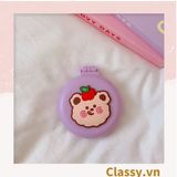  [GIAO HÀNG 7-25 NGÀY] COMBO 20 PK923 Lược Mini Có Thể Gấp Gọn Tích Hợp Gương Họa Tiết Hoạt Hình Đáng Yêu Độc Đáo 