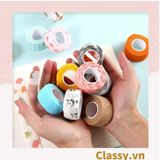  01 cuộn Băng dính washi tape họa tiết dễ thương hoạ tiết hấm bi nhiều màu,  trang trí sổ tay, văn phòng 