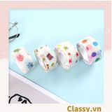 01 cuộn Băng dính washi tape họa tiết dễ thương hoạ tiết hấm bi nhiều màu,  trang trí sổ tay, văn phòng 