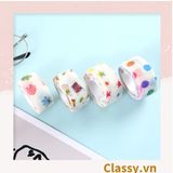  PK939 01 cuộn Băng dính washi tape họa tiết dễ thương hoạ tiết hấm bi nhiều màu,  trang trí sổ tay, văn phòng 