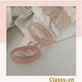  PK947 Kẹp càng cua kiểu mới; Tông màu hồng Họa tiết thạch jelly tông xanh thiên thanh thanh lịch nhiều kích thước 