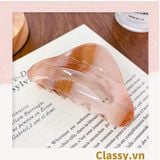  PK947 Kẹp càng cua kiểu mới; Tông màu hồng Họa tiết thạch jelly tông xanh thiên thanh thanh lịch nhiều kích thước 