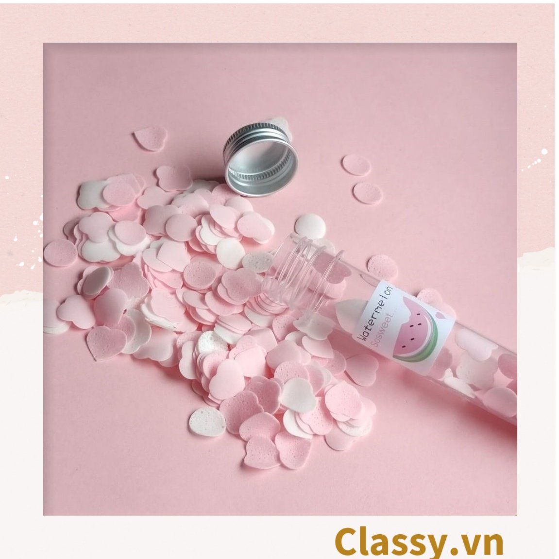  [GIAO HÀNG 7-25 NGÀY]  COMBO 50 Xà phòng giấy tạo bọt hình bông hoa tiện dụng mang theo du lịch, đi ngoài trời 