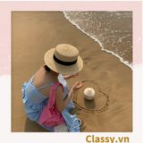  [GIAO HÀNG 7-25 NGÀY] Nón cói vành ngắn làm từ chất liệu sợi giấy thân thiện với môi trường (2 loại) PK986 