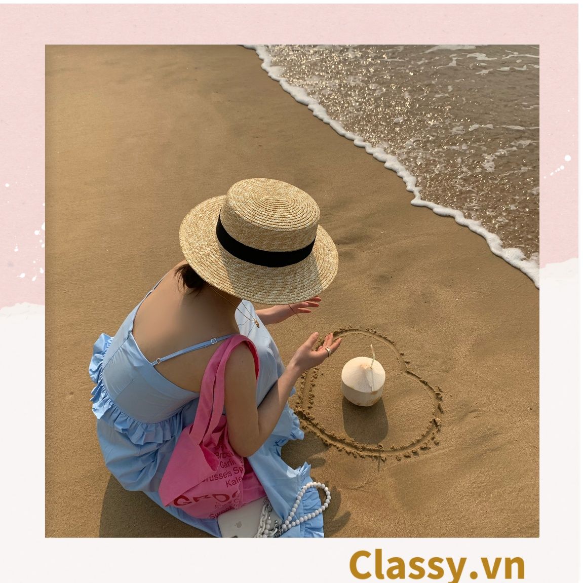  [GIAO HÀNG 7-25 NGÀY] Nón cói vành ngắn làm từ chất liệu sợi giấy thân thiện với môi trường (2 loại) PK986 