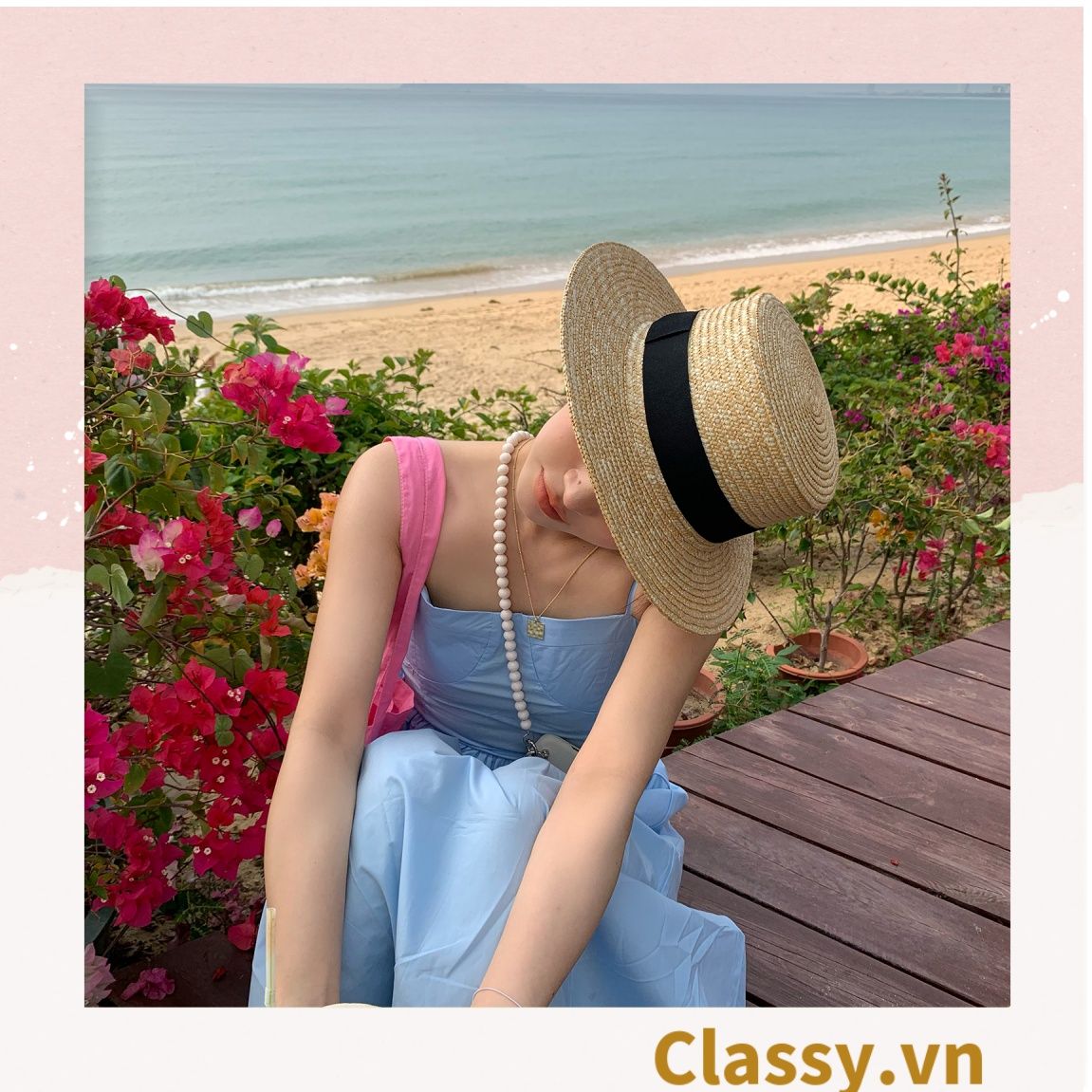  [GIAO HÀNG 7-25 NGÀY] Nón cói vành ngắn làm từ chất liệu sợi giấy thân thiện với môi trường (2 loại) PK986 