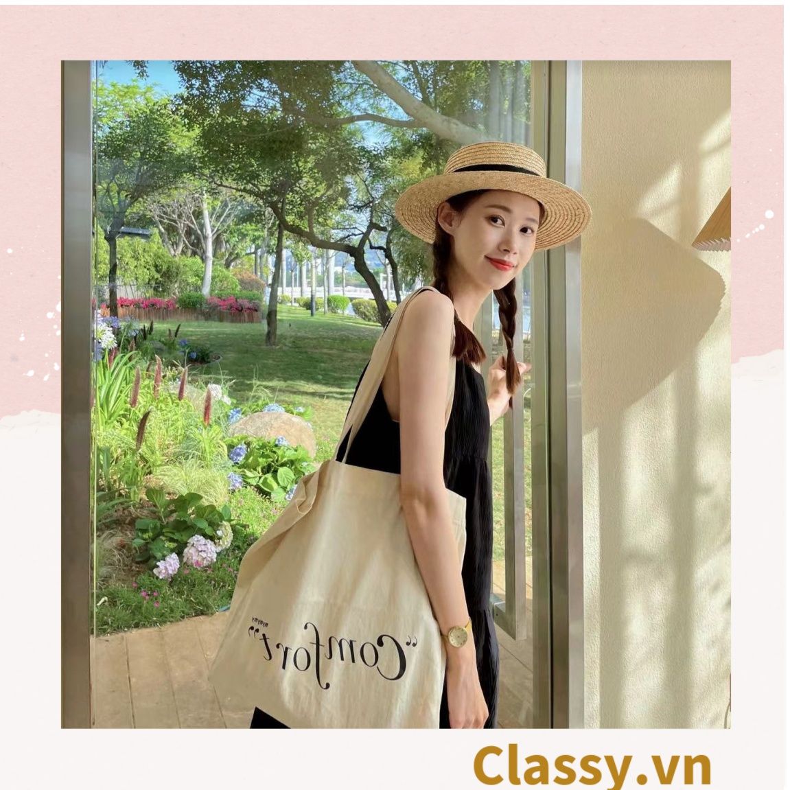  [GIAO HÀNG 7-25 NGÀY] Nón cói vành ngắn làm từ chất liệu sợi giấy thân thiện với môi trường (2 loại) PK986 