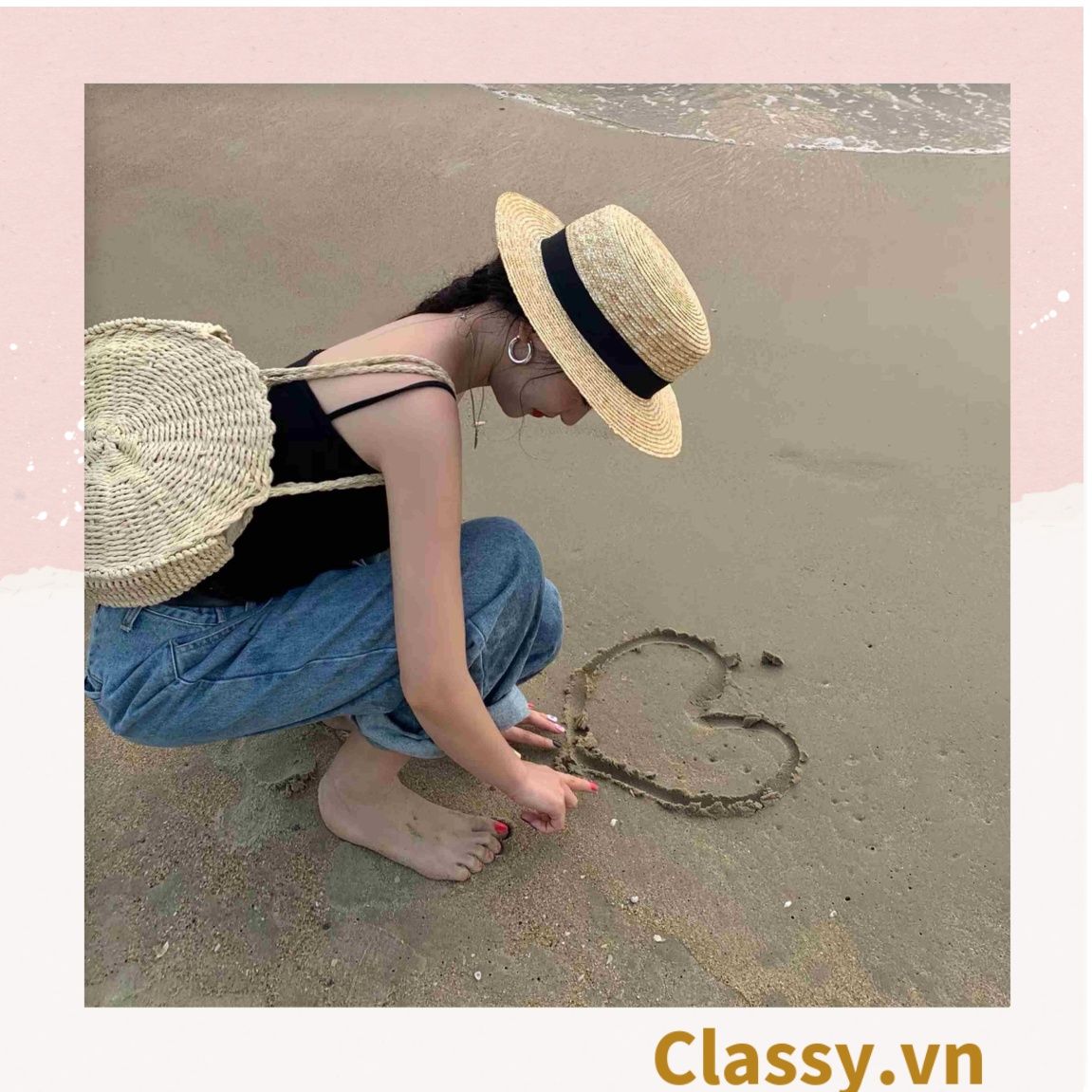  [GIAO HÀNG 7-25 NGÀY] Nón cói vành ngắn làm từ chất liệu sợi giấy thân thiện với môi trường (2 loại) PK986 