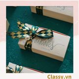  Hộp quà tặng tự gấp đính kèm ruy băng, đựng kẹo cưới, quà cảm ơn phong cách châu âu, nhiều màu sắc cho bạn lựa chọn Q1012 