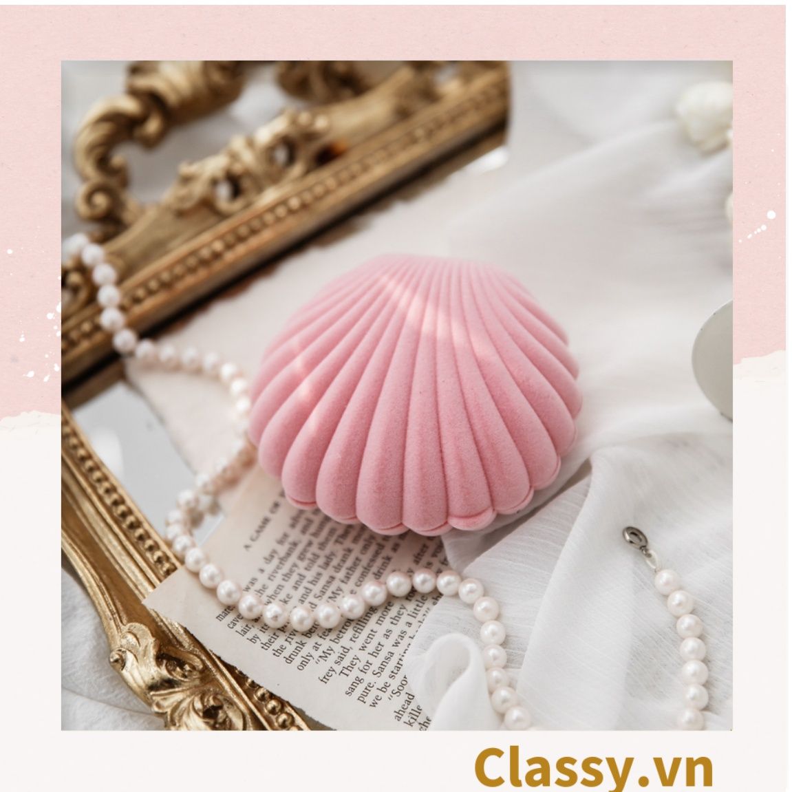  [GIAO HÀNG 7-25 NGÀY]  Hộp đựng nhẫn, đựng trang sức hình ngôi sao sang trọng Q1306 