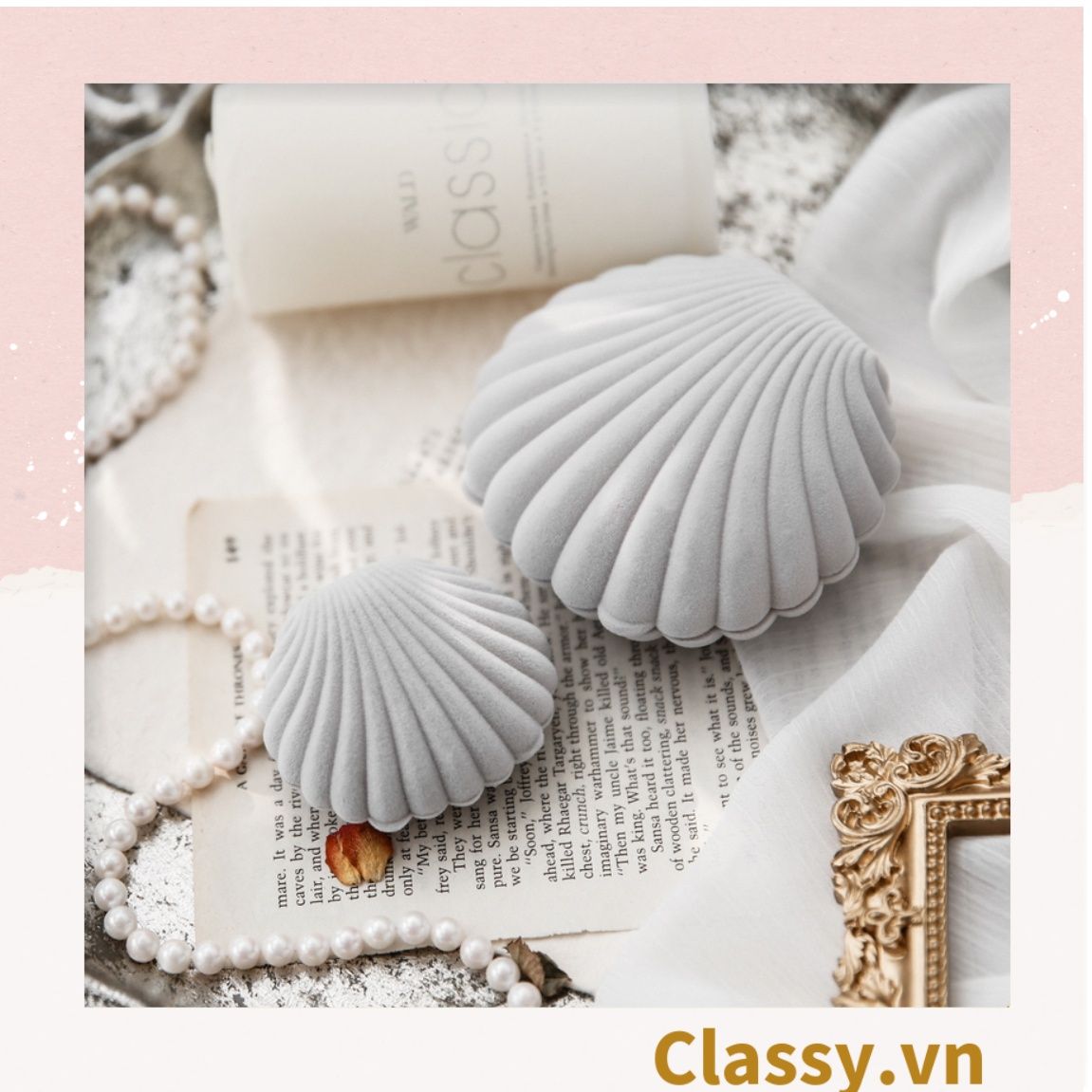  [GIAO HÀNG 7-25 NGÀY]  Hộp đựng nhẫn, đựng trang sức hình ngôi sao sang trọng Q1306 