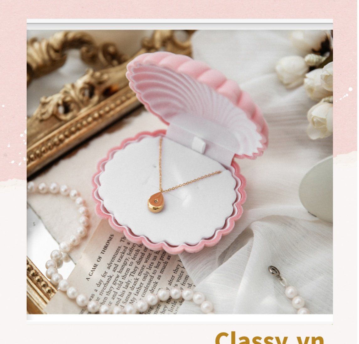  [GIAO HÀNG 7-25 NGÀY]  Hộp đựng nhẫn, đựng trang sức hình ngôi sao sang trọng Q1306 