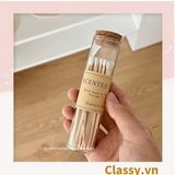  [GIAO HÀNG 7-25 NGÀY]  Lọ đựng diêm 20 que diêm dùng để trang trí hộp quà, dùng đốt nến thơm, đèn cầy trong spa phong cách vintage Q1340 
