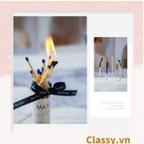  [GIAO HÀNG 7-25 NGÀY]  Lọ đựng diêm 20 que diêm dùng để trang trí hộp quà, dùng đốt nến thơm, đèn cầy trong spa phong cách vintage Q1340 